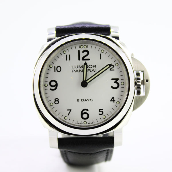 Panerai GMT 44mm 8 Day White Dial on Leather - PAM561