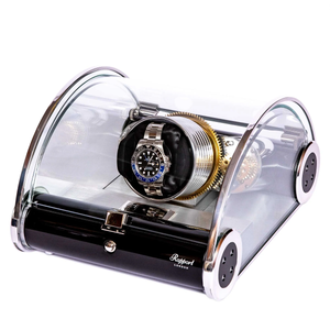 Rapport-Designer-Crystal-Glass-Case-The-Time-Arc-Single-Watch-Winder-W190
