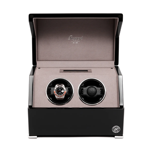 Rapport-Black-Wooden-Perpetua-Dual-Watch-Winder-W572-Front-Open