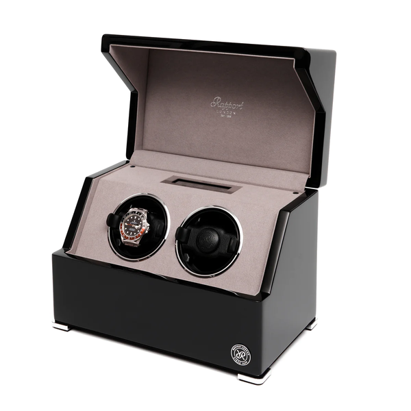 Rapport-Black-Wooden-Perpetua-Dual-Watch-Winder-W572-Side