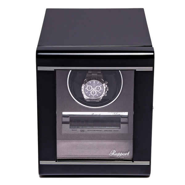 Rapport-Piano-Black-Wooden-Formula-Single-Watch-Winder-W551