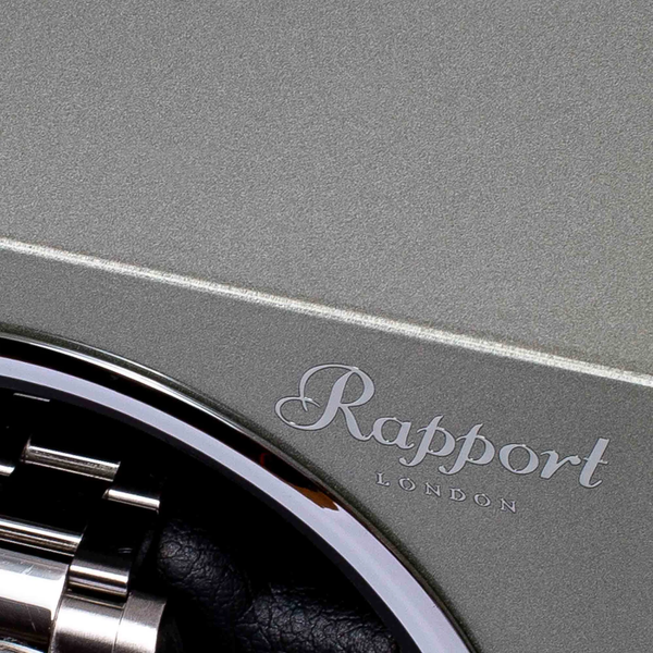 Rapport-Platinum-Silver-Evo-Cube-Single-Watch-Winder-EVO45-Brand