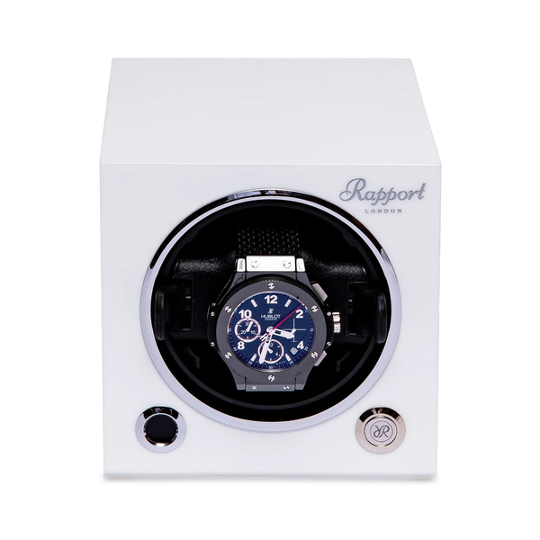 Rapport-Polar-White-Evo-Cube-Single-Watch-Winder-EVO41