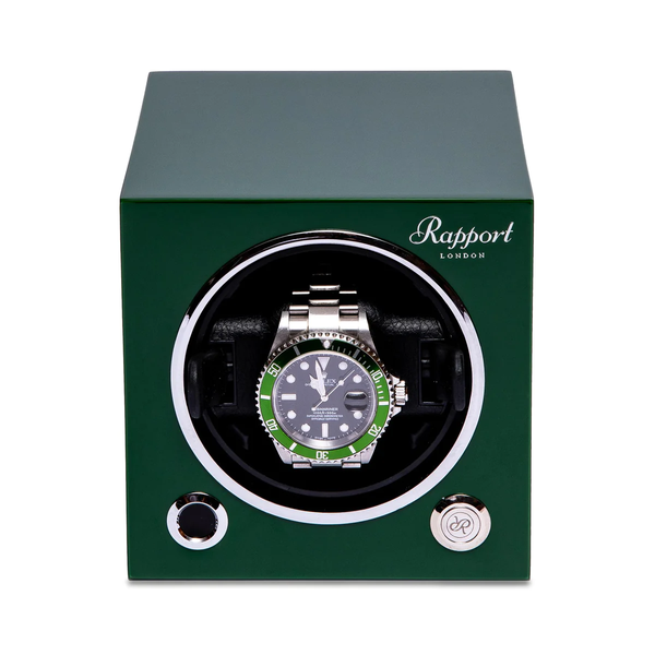 Rapport-Racing-Green-Evo-Cube-Single-Watch-Winder-EVO44